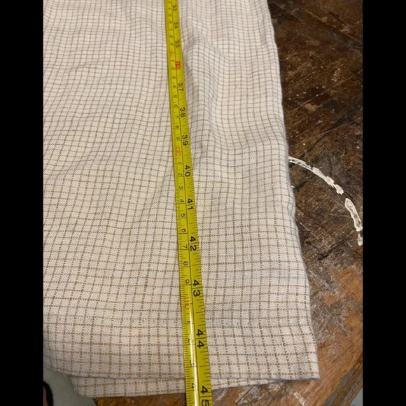 Unbranded Cotton Linen Blend Checked Pattern Dress - Picture 8 of 8